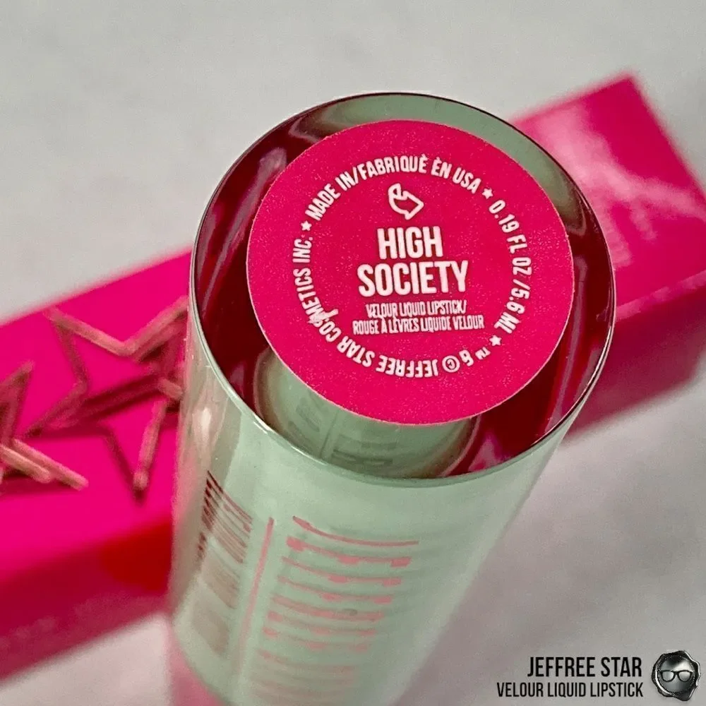 JEFFREE STAR VELOUR LIQUID LIPSTICK IN HIGH SOCIETY 	PASTEL MINT GREEN LIPCOLOR